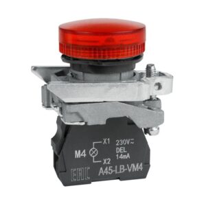 Лампа сигнальная OptiSignal D22 C4-L-M4 красн. металл 230-240VAC XB4BVM4 КЭАЗ 332176 оптом купить цена