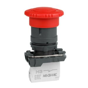 Кнопка аварийного останова OptiSignal D22 C5-ESTR-11 пластик 1НО+1НЗ возврат поворотом XB5AS8445 КЭАЗ 332193 оптом купить цена