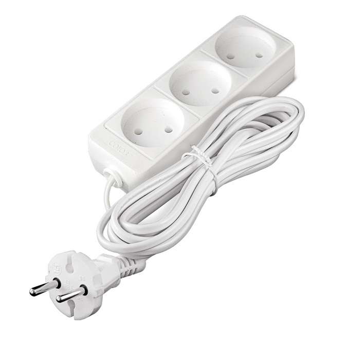 Удлинитель 3х3м без заземл. 6А IP20 1.3кВт ШВВП Союз 481S-0303 купить оптом выгодно Удлинитель 3х3м без заземл. 6А IP20 1.3кВт ШВВП Союз 481S-0303 оптом купить цена