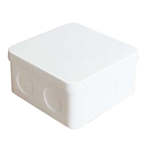 Коробка распределительная ОП 84х84х45мм IP54 7 выходов без гермовводов крышка защелкивающаяся бел. Epplast 125101 купить оптом выгодно Коробка распределительная ОП 84х84х45мм IP54 7 выходов без гермовводов крышка защелкивающаяся бел. Epplast 125101 оптом купить цена