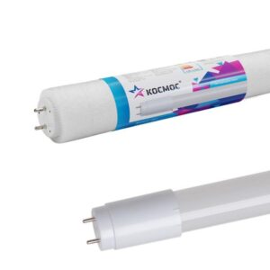 Лампа светодиодная 20Вт T8 линейная 4000К нейтр. бел. G13 220В 1200мм glass КОСМОС Lksm_LED20wG13T840GL оптом купить цена