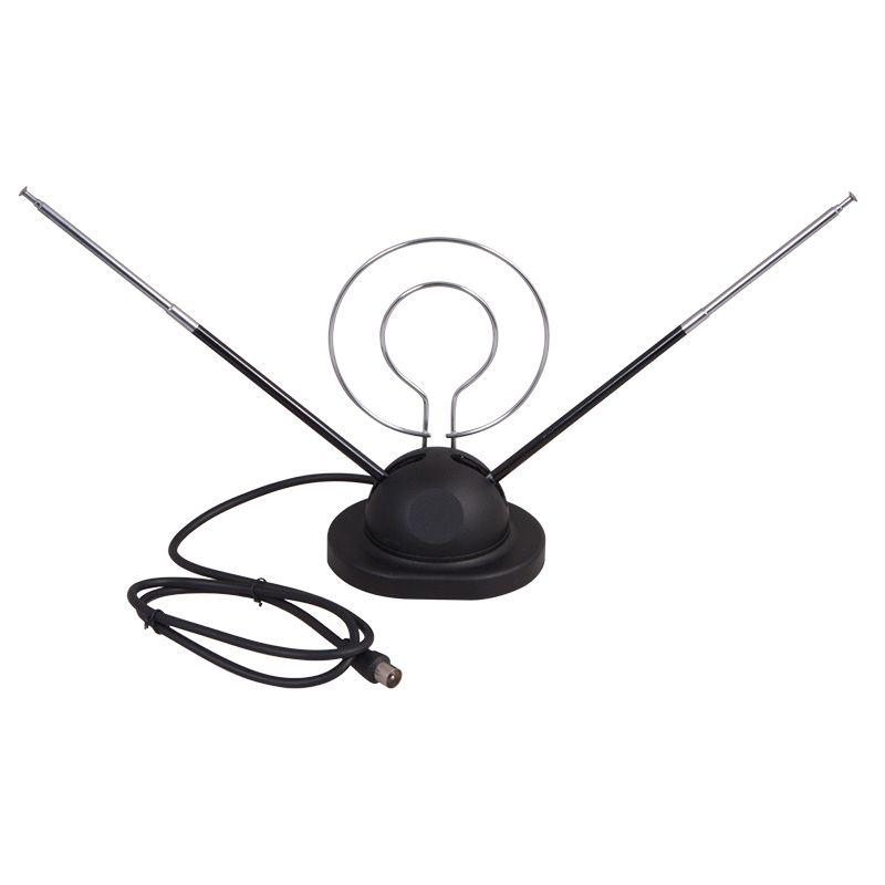 Антенна ТВ комнатная RX-105 телескопич. на подставке с кольцом VHF; UHF 47-860 MHz REXANT 34-0105 купить оптом выгодно Антенна ТВ комнатная RX-105 телескопич. на подставке с кольцом VHF; UHF 47-860 MHz REXANT 34-0105 оптом купить цена