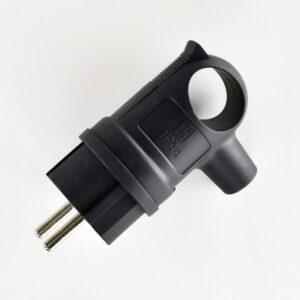 Вилка 16А 2P+PE 220-240В с ручкой каучук LEZARD 106-0400-0109/109 оптом купить цена