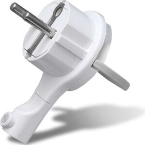 Вилка-невидимка электрическая 16А 250В с заземл. бел. UNIVersal 5566874 оптом купить цена