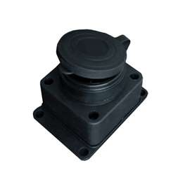 Розетка настенная 16А IP44 250В (еврослот) с заглушкой с заземл. каучук UNIVersal 602229 оптом купить цена