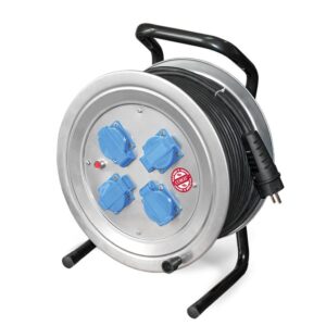 Удлинитель на метал. катушке 4х50м с заземл. 16А IP44 4кВт КГ с защ. крышкой Союз 481S-4005. оптом купить цена