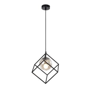 Светильник подвесной (подвес) Rivoli Moon 5145-201 1 х Е14 40 Вт черный лофт - кантри потолочный купить оптом недорого