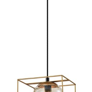 Светильник подвесной (подвес) Rivoli Miyuki 5146-210 1 х Е14 40 Вт золото лофт - кантри потолочный купить оптом недорого