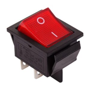 Выключатель клавишный 250В 20А (4с) ON-OFF красн. с подсветкой (RWB-502 SC-767 IRS-201-1) Rexant 36-2340 оптом купить цена