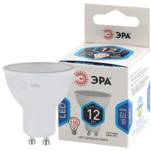 Лампочка светодиодная ЭРА STD LED MR16-12W-840-GU10 GU10 12 Вт софит нейтральный белый свет купить оптом недорого