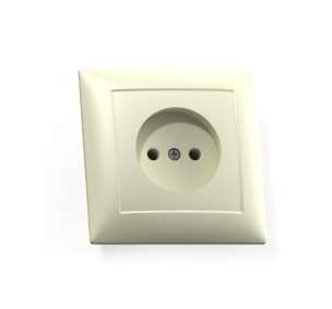 Розетка 1-м СП Селена РС16-369 16А IP20 сл. кость Кунцево 8145 оптом купить цена