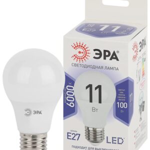 Лампочка светодиодная ЭРА STD LED A60-11W-860-E27 E27 / Е27 11 Вт груша холодный дневной свет купить оптом недорого