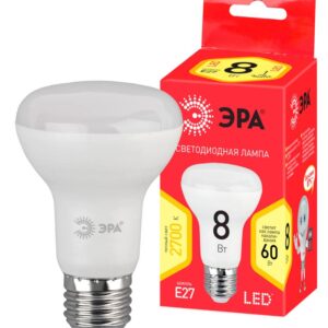 Лампочка светодиодная ЭРА RED LINE LED R63-8W-827-E27 R Е27 / E27 8 Вт рефлектор теплый белый свет купить оптом недорого