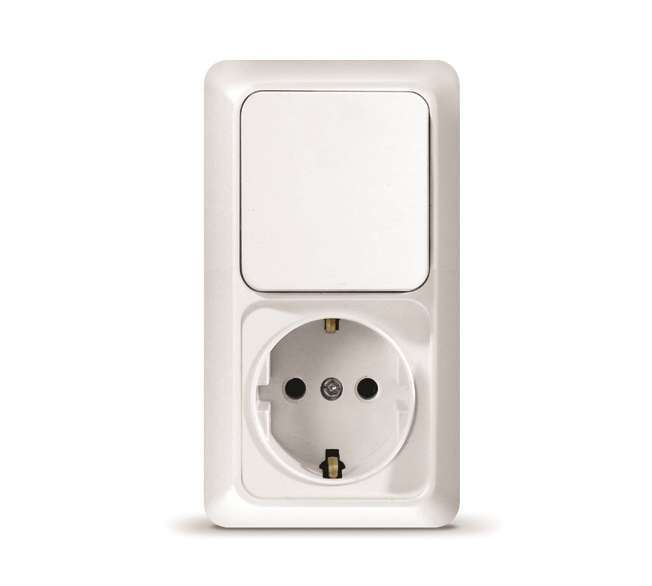 Блок ОП Олимп 1-кл. вык.+ роз. с заземл. верт. бел. UNIVersal О0038 купить оптом выгодно Блок ОП Олимп 1-кл. вык.+ роз. с заземл. верт. бел. UNIVersal О0038 оптом купить цена