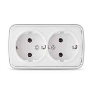 Розетка 2-м ОП Электра 16А IP20 с заземл. бел. Союз 0020 оптом купить цена
