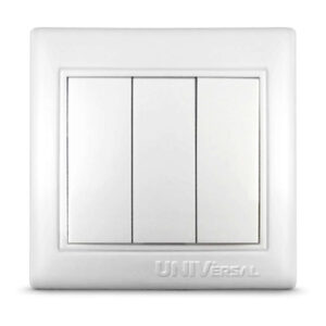 Выключатель 3-кл. СП Севиль 10А IP20 бел. UNIVersal С0043 оптом купить цена