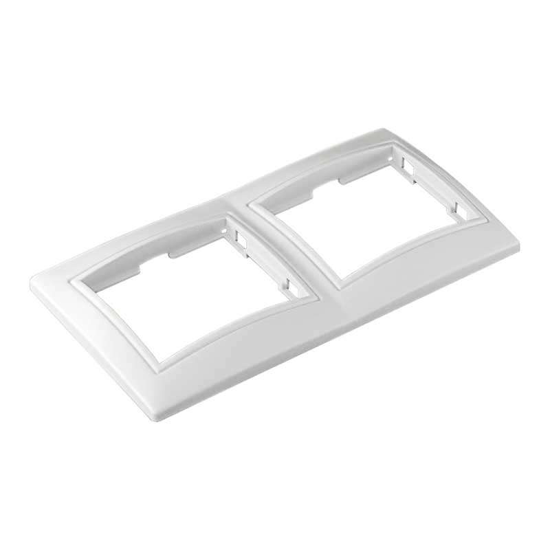 Рамка 2-м СП Севиль горизонт. бел. UNIVersal С0044 купить оптом выгодно Рамка 2-м СП Севиль горизонт. бел. UNIVersal С0044 оптом купить цена