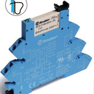 Реле электромеханическое 1CO 6А 24В DC IP20 FINDER 386170240050 оптом купить цена