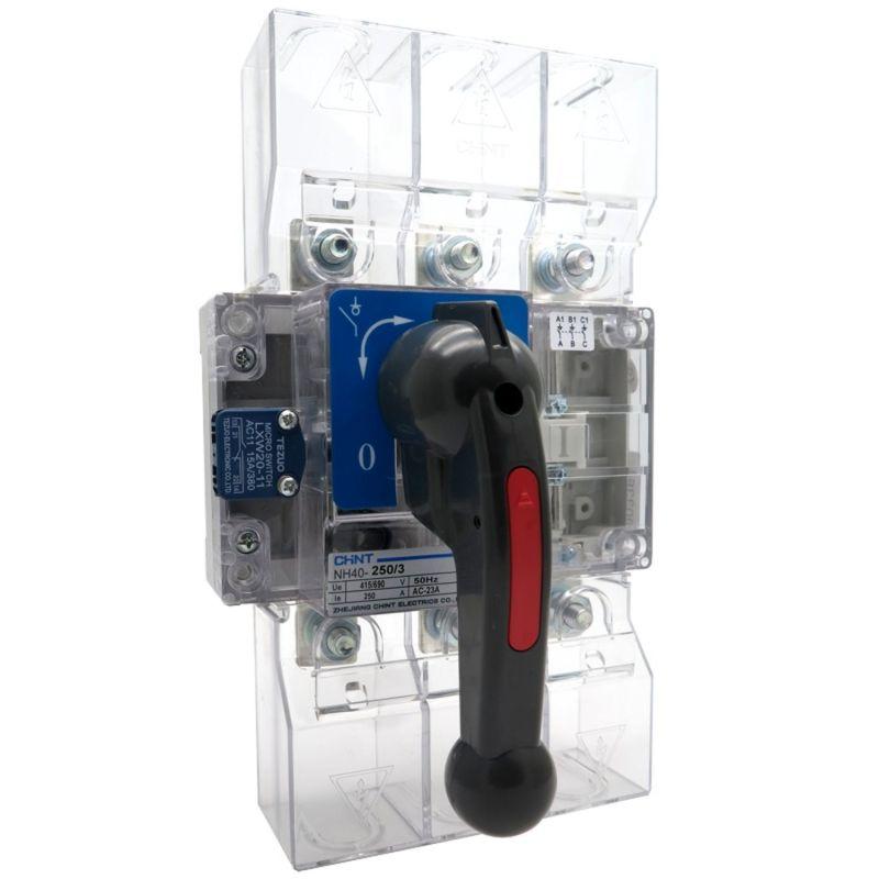 Выключатель-разъединитель 3п 250А стандарт. рукоятка управ. NH40-250/3 CHINT 393264 купить оптом выгодно Выключатель-разъединитель 3п 250А стандарт. рукоятка управ. NH40-250/3 CHINT 393264 оптом купить цена