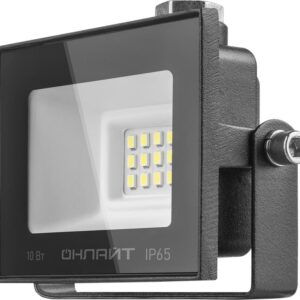 Прожектор светодиодный 71 656 OFL-10-4K-BL-IP65-LED 10Вт 4000К IP65 800лм черн. ОНЛАЙТ 71656 оптом купить цена
