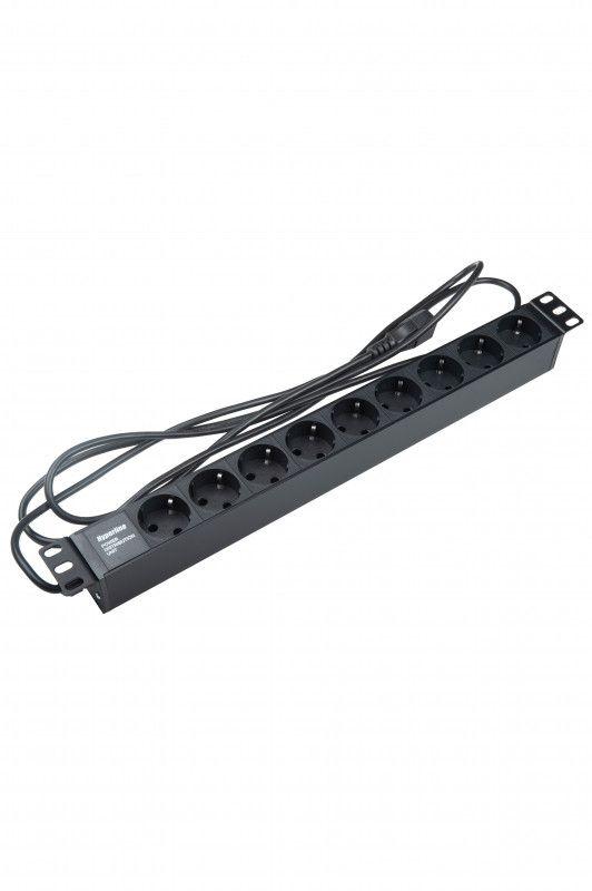 Блок розеток 9-м 10А SHE19-9SH-2.5IEC 250В 3х1кв.мм 482.6х44.4х44.4мм для 19дюйм горизонт. Schuko с вилкой IEC320 C14 шнур 2.5м Hyperline 397068 купить оптом выгодно Блок розеток 9-м 10А SHE19-9SH-2.5IEC 250В 3х1кв.мм 482.6х44.4х44.4мм для 19дюйм горизонт. Schuko с вилкой IEC320 C14 шнур 2.5м Hyperline 397068 оптом купить цена