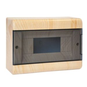 Щиток ОП Тусо 12мод. с прозр. двер. 280х190х93мм IP40 сосна на светл. основе Рувинил 68012-27М оптом купить цена