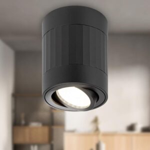 Светильник настенно-потолочный спот ЭРА OL34 BK MR16 GU10