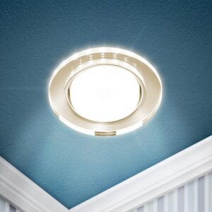 Встраиваемый светильник со светодиодной подсветкой ЭРА DK LD51 MR GX53 зеркальный купить оптом недорого