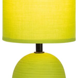 Настольная лампа Rivoli Sheron 7067-503 1 * Е14 40 Вт керамика салатовая с абажуром купить оптом недорого