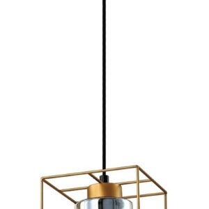 Светильник подвесной (подвес) Rivoli Luna 5148-210 1 х Е27 40 Вт золото лофт - кантри потолочный купить оптом недорого