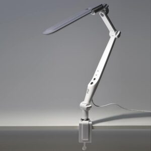 Настольный светильник ЭРА NLED-496-12W-W светодиодный на струбцине белый купить оптом недорого