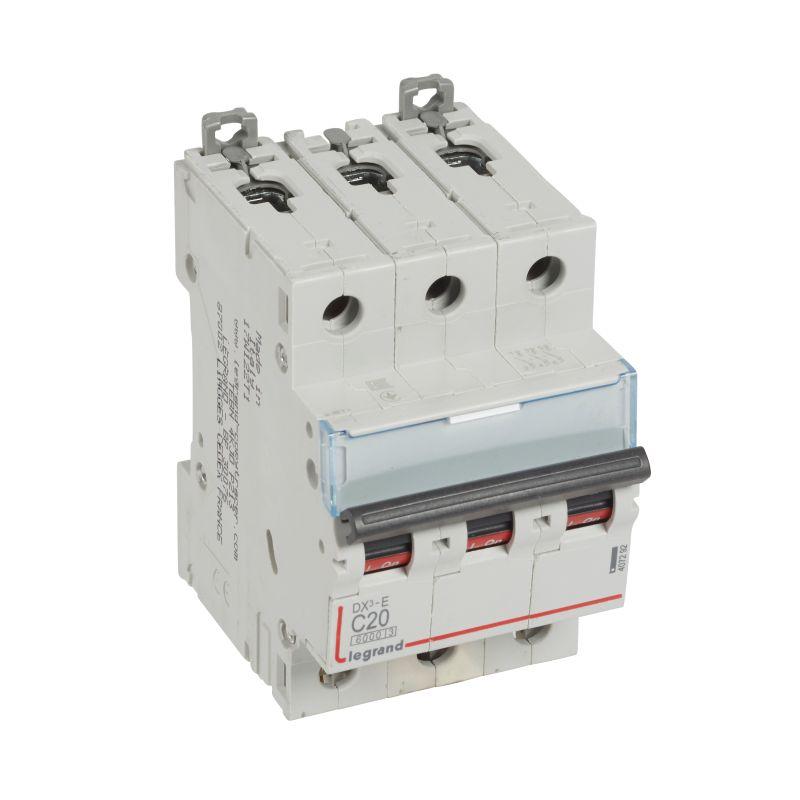 Выключатель автоматический модульный 3п C 20А 6кА DX3-E 6000 3мод. 230/400В Leg 407292 купить оптом выгодно Выключатель автоматический модульный 3п C 20А 6кА DX3-E 6000 3мод. 230/400В Leg 407292 оптом купить цена
