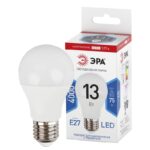 Лампочка светодиодная ЭРА STD LED A60-13W-127V-840-E27 E27 / Е27 13Вт груша нейтральный белый свет купить оптом недорого