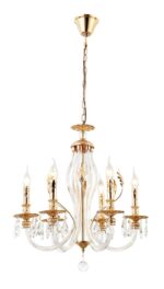 Люстра Rivoli Melanie 1020-206 6 х Е14 40 Вт хрусталь классика купить оптом недорого