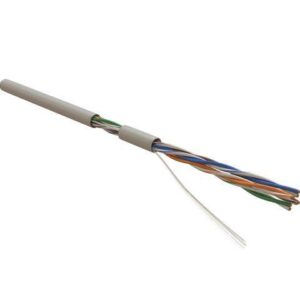 Кабель витая пара U/UTP кат.5E 4х2х24AWG solid PVC UUTP4-C5E-S24-IN-PVC-GY-305 сер. (м) Hyperline 41903 оптом купить цена