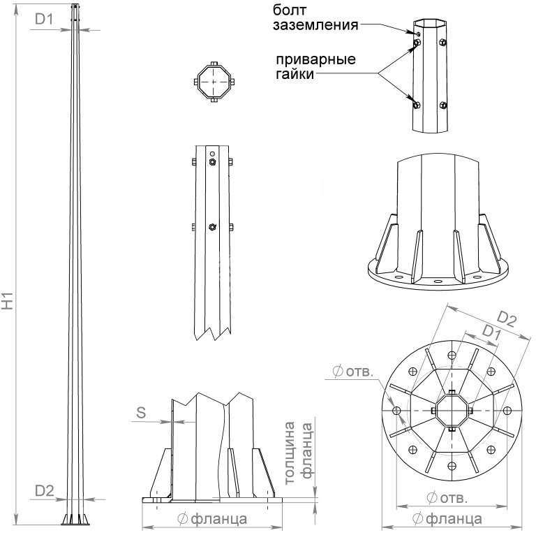 Комплект крепежа для ОСф/ОГСф-0;4 (болт М20х160 кл. пр. 8.8 - 8шт; гайка М20 - 32 шт; шайба М20 - 32шт; гровер С20 - 8шт) Пересвет В00005081 купить оптом выгодно Комплект крепежа для ОСф/ОГСф-0;4 (болт М20х160 кл. пр. 8.8 - 8шт; гайка М20 - 32 шт; шайба М20 - 32шт; гровер С20 - 8шт) Пересвет В00005081 оптом купить цена