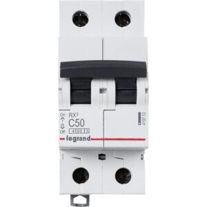 Выключатель автоматический модульный 2п C 50А 4.5кА RX3 Leg 419702 оптом купить цена