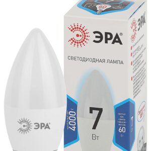 Лампочка светодиодная ЭРА STD LED B35-7W-840-E27 E27 / Е27 7Вт свеча нейтральный белый свет купить оптом недорого