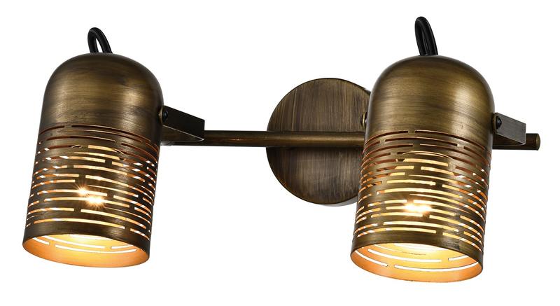 Светильник настенно-потолочный спот Rivoli Lamia 7062-702 2 х Е27 40 Вт поворотный модерн с выключателем оптом купить хорошая цена Светильник настенно-потолочный спот Rivoli Lamia 7062-702 2 х Е27 40 Вт поворотный модерн с выключателем купить оптом недорого