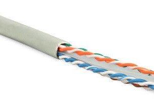 Кабель витая пара U/UTP кат.6 4х2х23AWG solid PVC UUTP4-C6-S23-IN-PVC-GY-305 сер. (м) Hyperline 42047 оптом купить цена