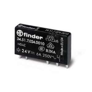 Реле ультратонкое 1CO 6А кат. 24В DC RTII FINDER 345170240010 оптом купить цена