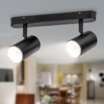 Светильник настенно-потолочный спот ЭРА OL35-2 BK MR16 GU10 IP20 черный хром купить оптом недорого