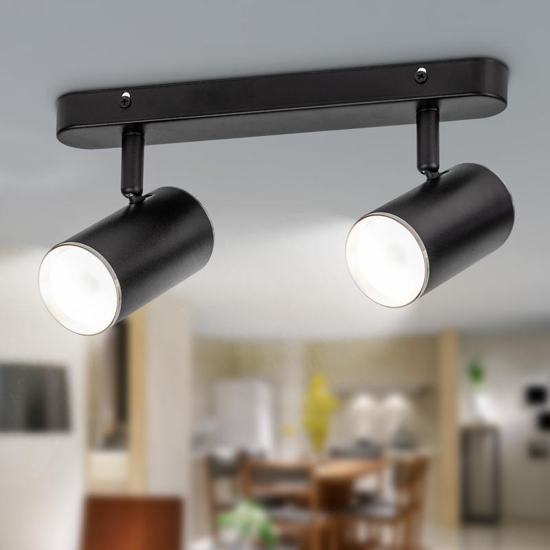 Светильник настенно-потолочный спот ЭРА OL35-2 BK MR16 GU10 IP20 черный хром оптом купить хорошая цена Светильник настенно-потолочный спот ЭРА OL35-2 BK MR16 GU10 IP20 черный хром купить оптом недорого