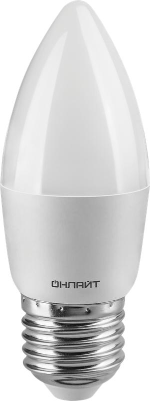 Лампа светодиодная 71 634 OLL-C37-8-230-2.7K-E27-FR 8Вт свеча 2700К тепл. бел. E27 560лм 176-264В ОНЛАЙТ 71634 купить оптом выгодно Лампа светодиодная 71 634 OLL-C37-8-230-2.7K-E27-FR 8Вт свеча 2700К тепл. бел. E27 560лм 176-264В ОНЛАЙТ 71634 оптом купить цена