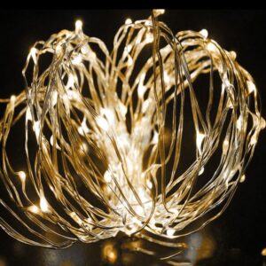 Гирлянда светодиодная "Золотые нити" 10м 100LED в виде капель 220В Космос KOCNL-EL151 оптом купить цена