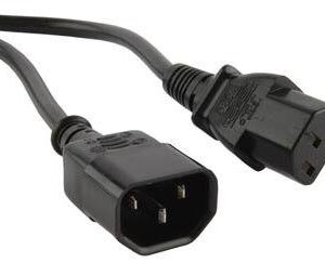 Кабель питания PWC-IEC13-IEC14-1.0-BK монитор-компьютер IEC 320 C13 - IEC 320 C14 (3х0.75) 10А прямая вилка 1м Hyperline 43793 оптом купить цена