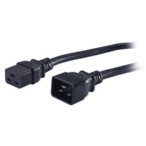 Кабель питания PWC-IEC19-IEC20-3.0-BK IEC 320 C19 - IEC 320 C20 (3х1.5) 16А прямая вилка 3м Hyperline 43795 оптом купить цена