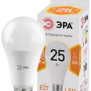 Лампочка светодиодная ЭРА STD LED A65-25W-827-E27 E27 / Е27 25Вт груша теплый белый свет купить оптом недорого