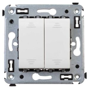 Выключатель 2-кл. 2мод. СП Avanti "Белое облако" 16А IP20 бел. DKC 4400104 оптом купить цена