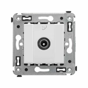 Розетка телевизионная проходная TV СП Avanti "Белое облако" DKC 4400513 оптом купить цена